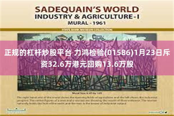 正规的杠杆炒股平台 力鸿检验(01586)1月23日斥资32.6万港元回购13.6万股