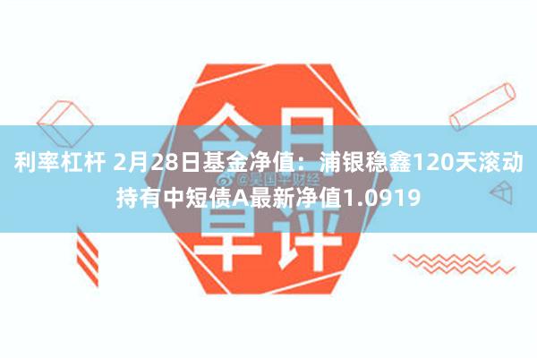 利率杠杆 2月28日基金净值：浦银稳鑫120天滚动持有中短债A最新净值1.0919